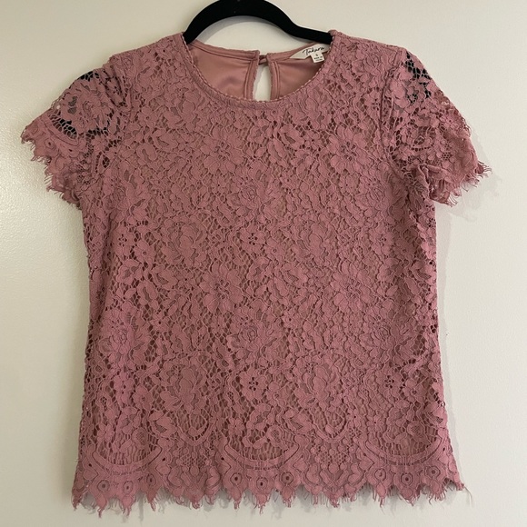 Takara Tops - Takara Lace Pink Top - Size Small